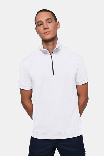 Hakro zip shirt - zip-shirt, herren