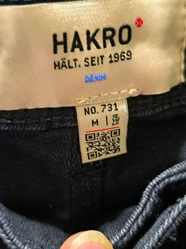 Hakro herren jeans - jeans, schwarz